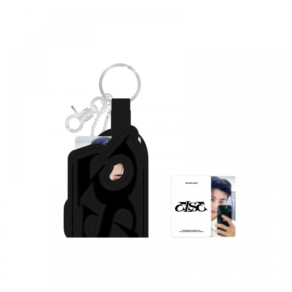 Withmuu Kpop Men's Cha Eun Leather Card Holder Keyring 2Nd Mini Album
