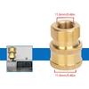 Copper Pressure Washer Adapter with Threaded Coupler Design for Hoses and Matching Cleaning Equipment Fittings
