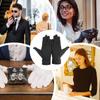 1Pair Practical Jewelry Gloves Wrist Length Gloves Black Gloves Work for protection Coin Inspection Gloves for Fetching Jewels