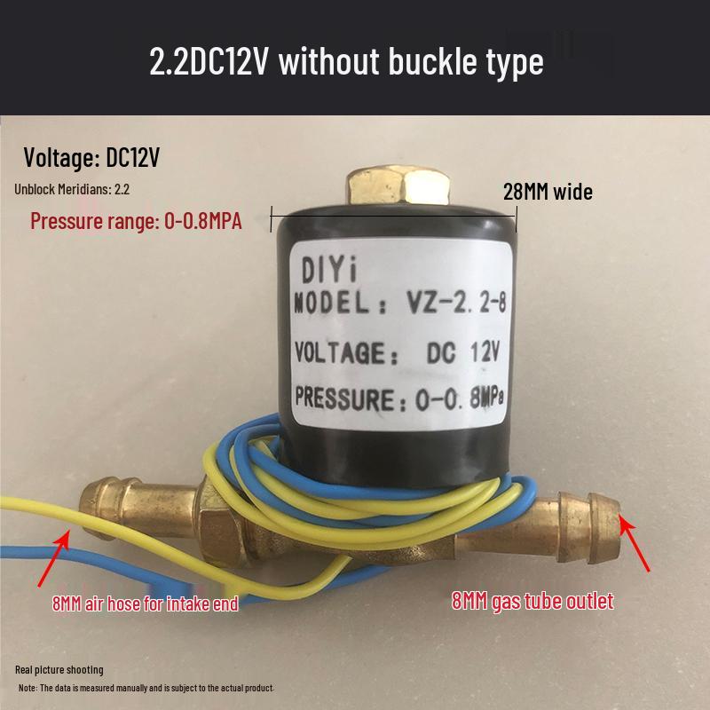 MIG/MAG & TIG Welder Solenoid: 220V, 12V Electromagnetic Gas Valve, 24V Electric Valve, 36V Argon Valve with Retaining Clip, 1.5