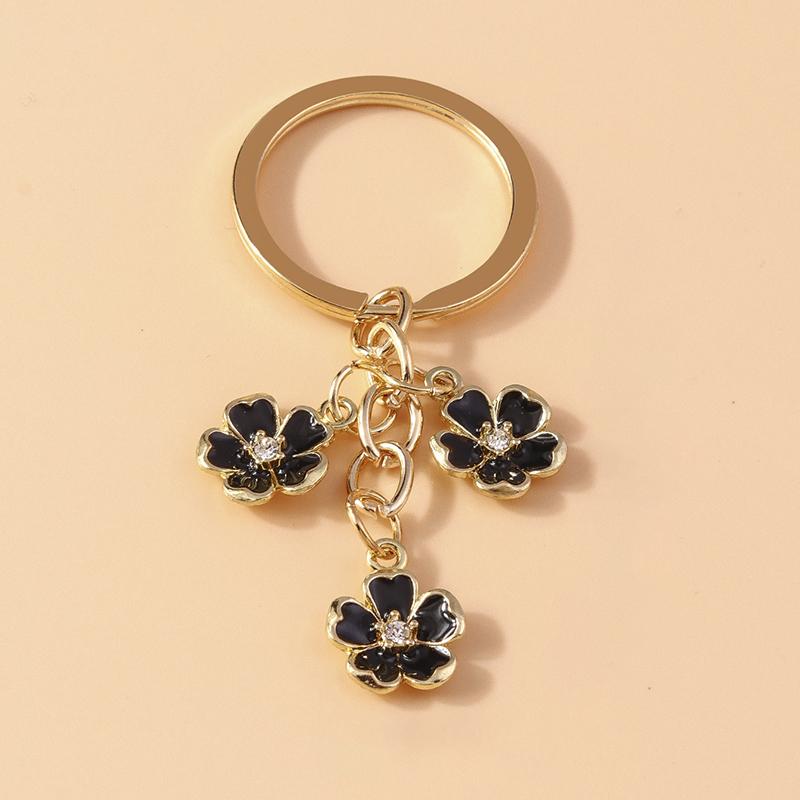 Niedlicher Emaille Sonnenblumen Schlüsselanhänger Frauen Mädchen Blume Schlüsselanhänger Anhänger für Handtaschen Deko DIY Handgefertigter Schmuck Geschenke