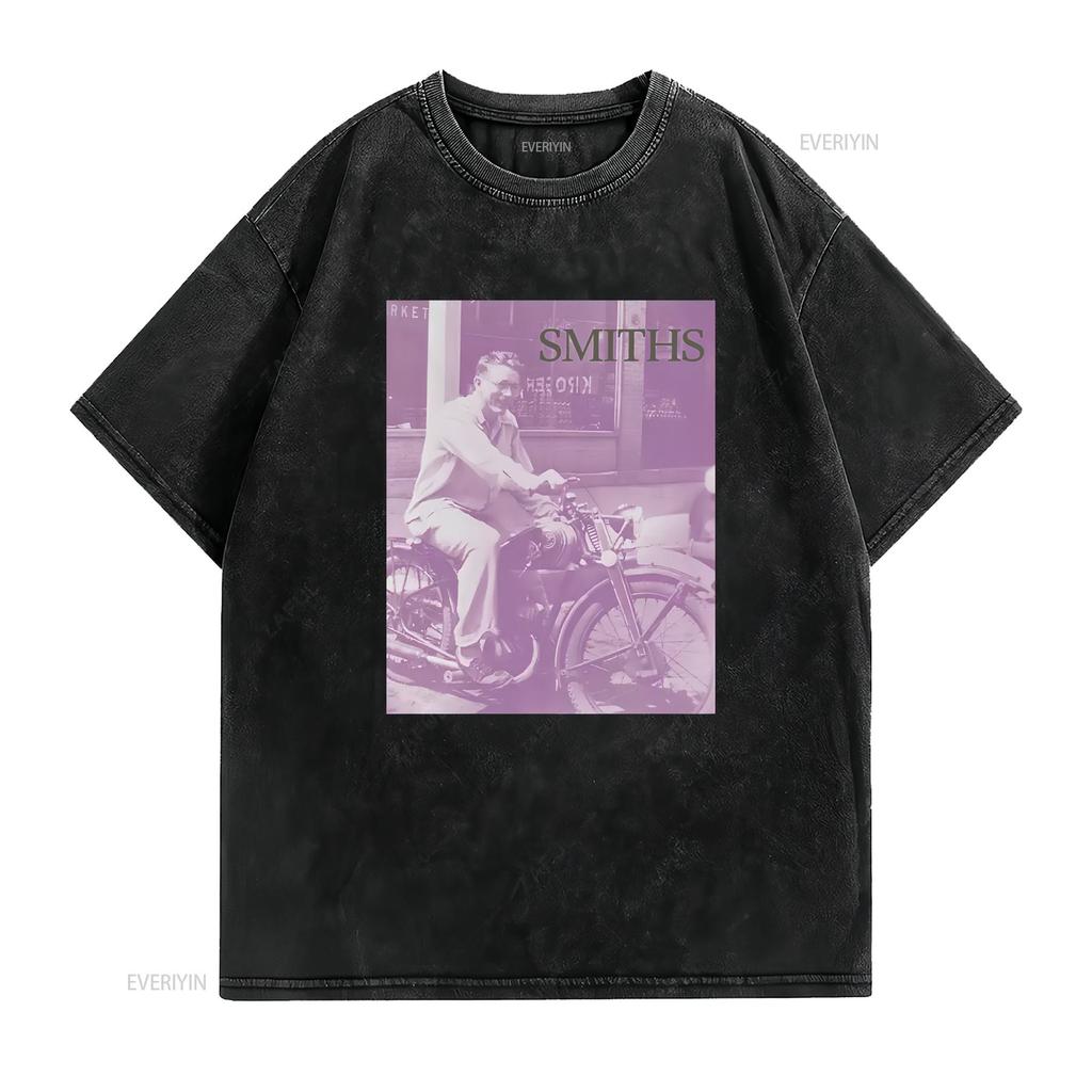 THE SMITHS Bigmouth Strikes Again 1986 Maglietta Organica Promo Morrissey vintage Lavata streetwear Alla moda Unisex Morbido