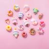 New 10/100Pcs Cartoon Nail Accessories Summer 3D Cute Ice Cream Doughnuts Resin Wearing Nail Decorations Birthday Gift