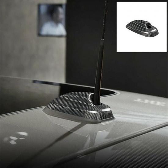 Real Carbon Fiber Roof Shark Fin Antenna Cover Trim For BMW Mini Cooper F55 F56
