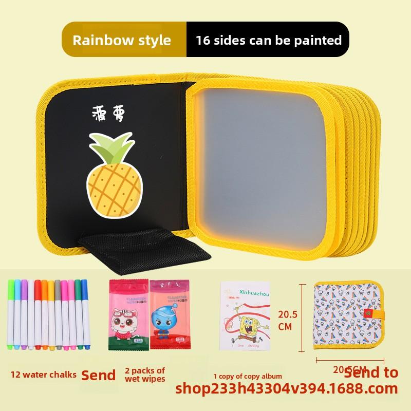 Children's Drawing Board Erasable Painting Book Coloring Water Chalk Cartoon Household Multi-functional Graffiti Drawing Board