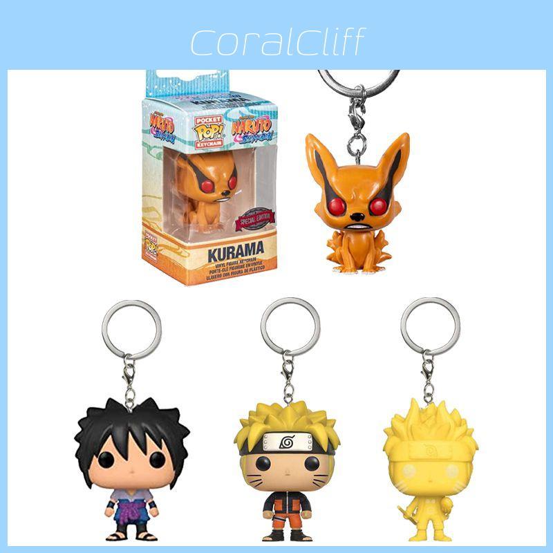 Entzückender Pop Naruto Schlüsselanhänger Anhänger mit Sasuke Kurama Sechs Pfade Design