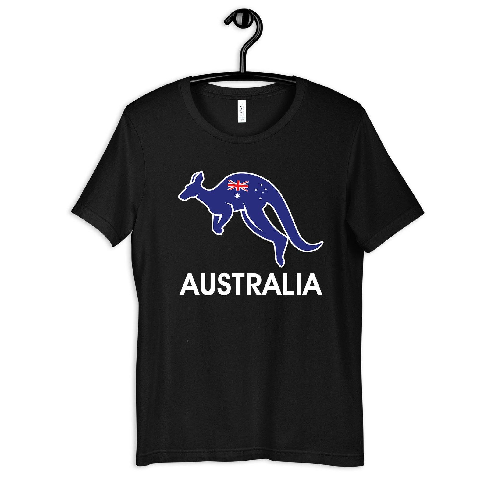 Australia T-Shirt, Australian Flag Kangaroo Tee, Kids Shirt, T-shirt,T-shirt, Womens Shirt, T-shirt, Tank Top S