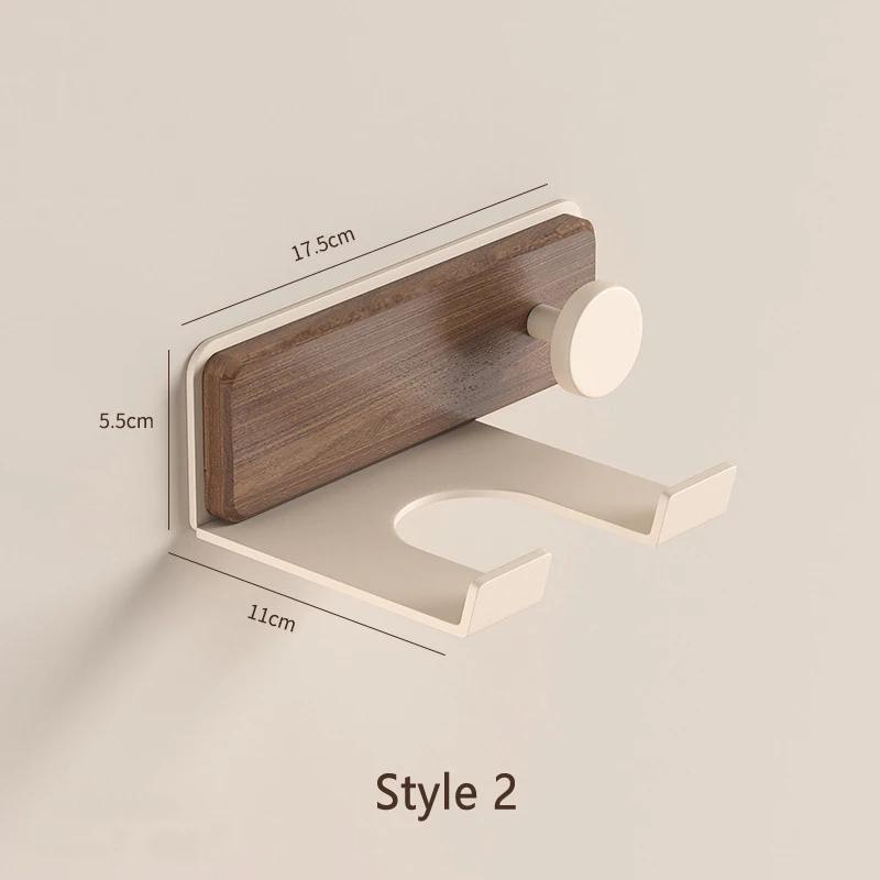 Hair Dryer Holder Bathroom Hair Straightener Stand Nail Free Shelves for Wall Room Bathroom Storage Rack Shelf Wall-mounted Home
