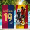 Toalla de Estrella de Fútbol L-lamine Y-yamal Secado Rápido Toallas de Playa Son Adecuadas Para Piscinas Camping Yoga y el Gimnasio