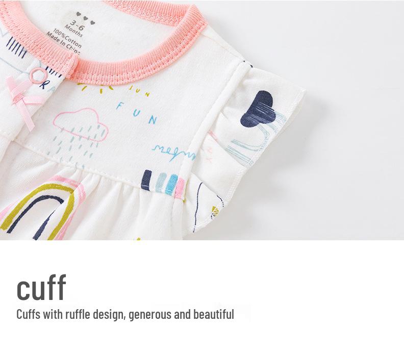 Neugeborener Sommer Lässiger Kurzarm Strampler Body