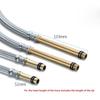 2pcs 1/2'' Stainless Steel Nylon Braided Tube Pipe Hose Silicone Plumbing Thermoresistant Tap Basin Faucet Sink Kitchen Bathroom