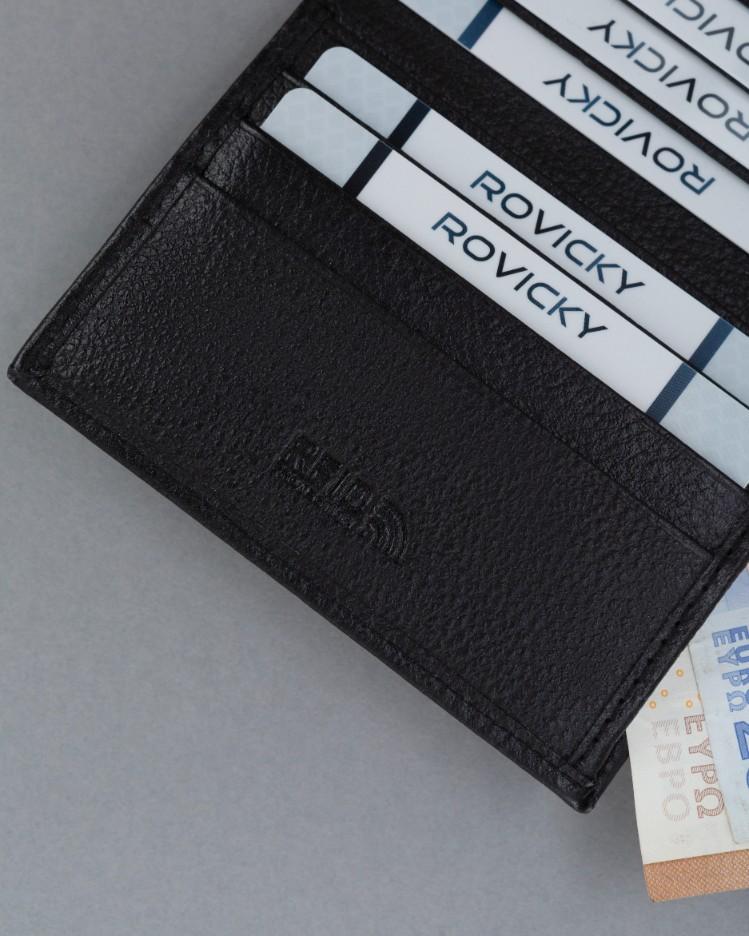 Leather Card Case TW-01-PDM-BP-9076 Black