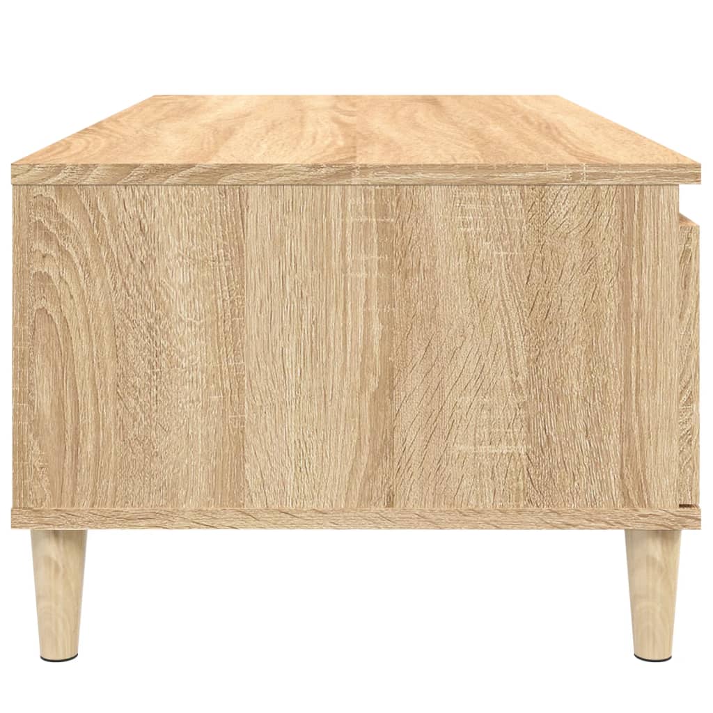 Vidaxl Stolik Kawowy, Dąb Sonoma 90X50X36,5 Cm Materiał Drewnopochodny