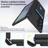Wallet Slot Card Holder Hinge Protective Phone Case for Samsung Galaxy Z Fold 7 Fold7 5G Protector Shockproof Hard Shell Cover
