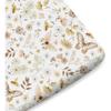Vintage Butterflies Boho Wildflowers Baby Crib Sheets Boy Girl 52"x28" Watercolor Bees Butterflies Spring Floral Crib Mattress Cover Soft Breathable