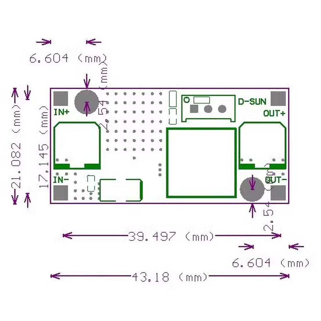 DC-DC Step down Power Module 3A Adjustable Voltage Stabilization 24V to 12V 5V 3V with Digital Display