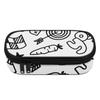 Pencil Case Secure Zipper Closure High Capacity 300D Polyester with Main Pocket Mesh Layer and Removable Pen Divider for Students