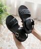 Pink Elephant (Wide Soft Sole) Stella Glitter Velcro Cushion Sandals (5Cm)