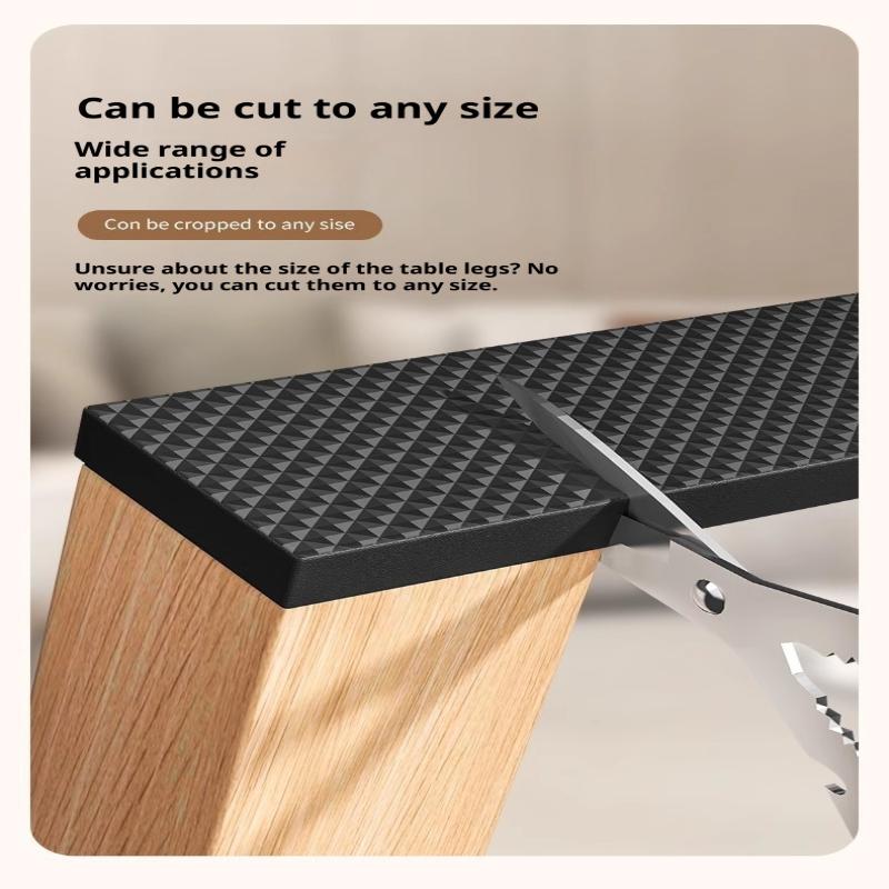 Non Slip Furniture Pads Self Adhesive Rubber Furniture Leg Protectors Heavy Duty Floor Protectors For Chairs Tables Sofas Floors