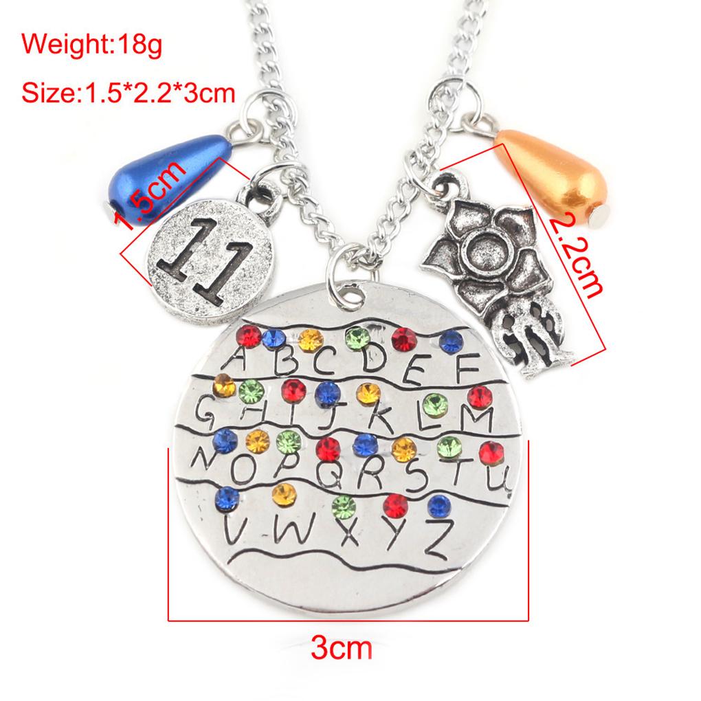 Dámský slitinový náhrdelník s 26 písmeny anglické abecedy Vánoční svatební výroční dárek Dárkový krční řetízek