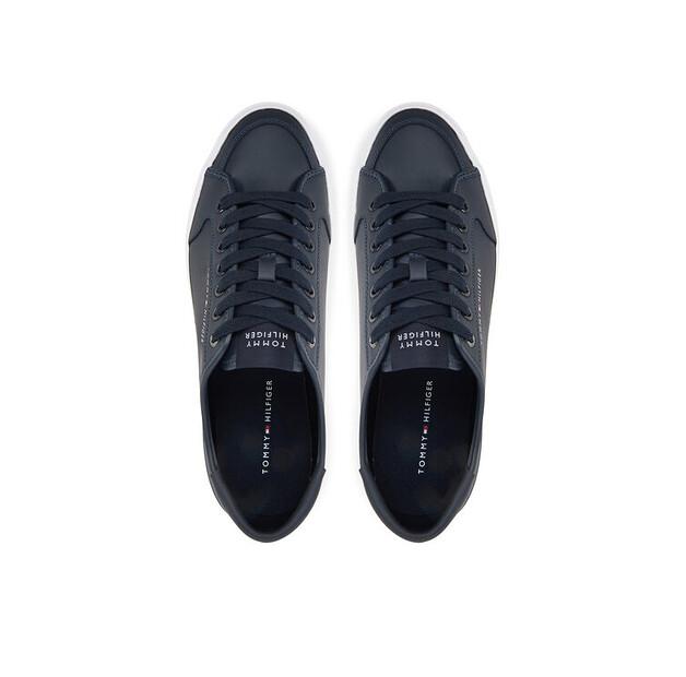 Мужские кроссовки Tommy Hilfiger Core corporate vulc кожа fm0fm05399 granatowy