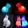 Color Changing Battery LED Night Powered Rabbit Light Lamp Home Table Decor