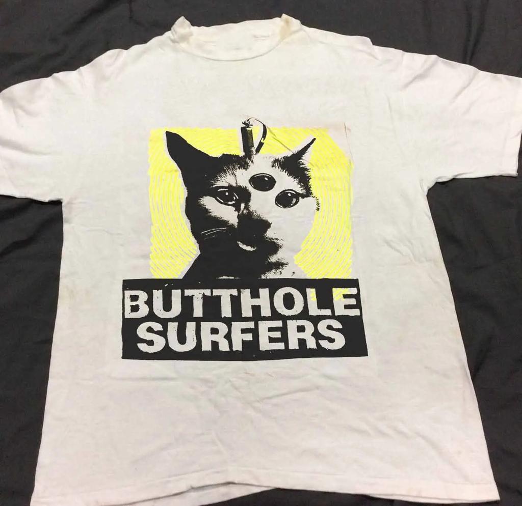 Rare 1990 Butthole Surfers Short Sleeve White Size S -5XL Shirt