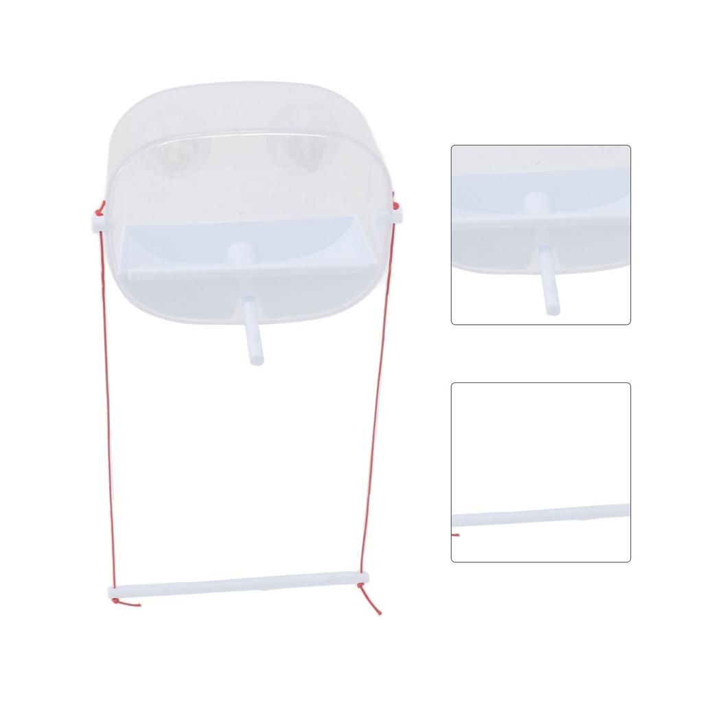 Clear Window Bird Feeder Transparent Window Bird Feeder with Suction Cups for Outside