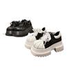 European shell head lace-up color matching big head mango head JK small leather shoes loafers single shoes small women's board shoes
