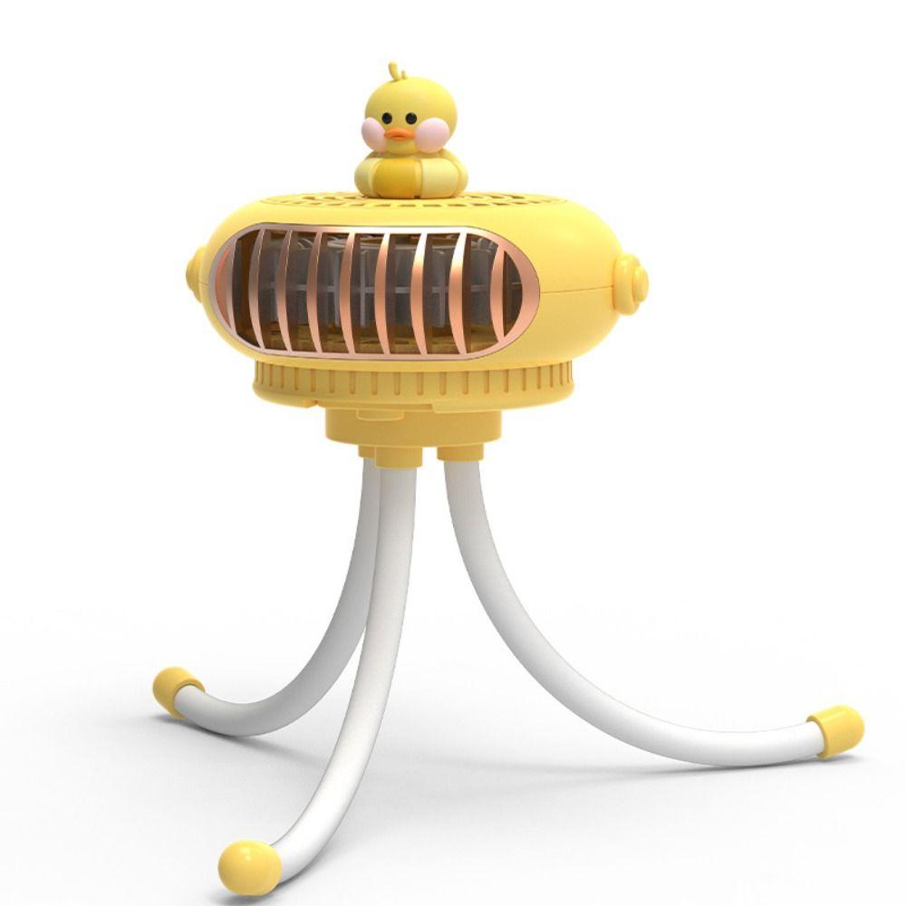 Night Light Fan Clip Electric Fan Octopus Stroller Fan Baby Stroller Winding Fan Hanging Neck Fan