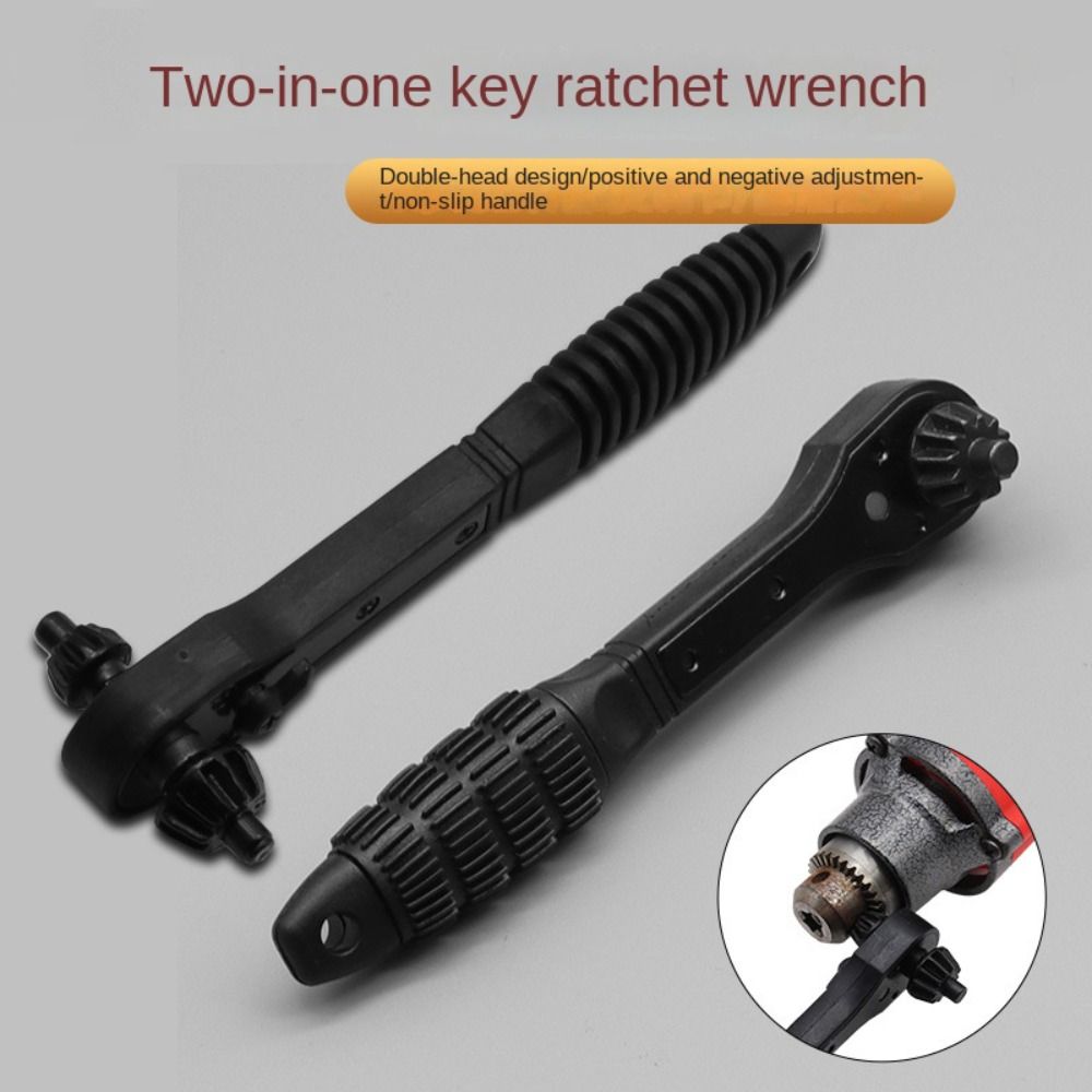 Electric Accessory Drill Chuck Key Ratchet Spanner 45# Steel Electric Ratchet Wrench Spanner