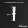 Plastic Expansion Tube Set with Screws and Rubber Plugs (5-12mm)