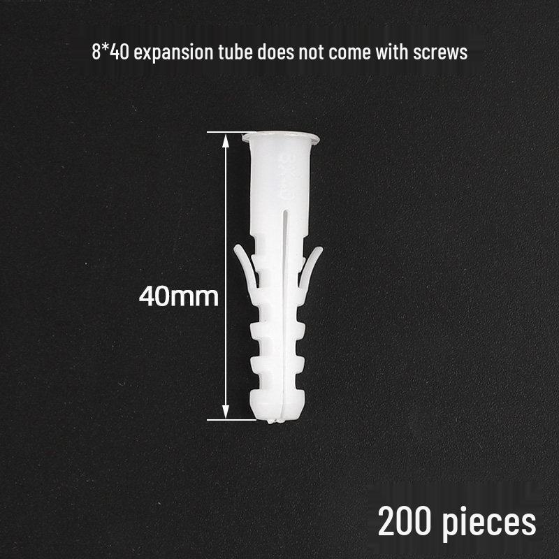 Plastic Expansion Tube Set with Screws and Rubber Plugs (5-12mm)