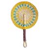 Woven Straw Fan Summer Cooling Grass Handwoven Fan Handmade Fan Nordic Hanging