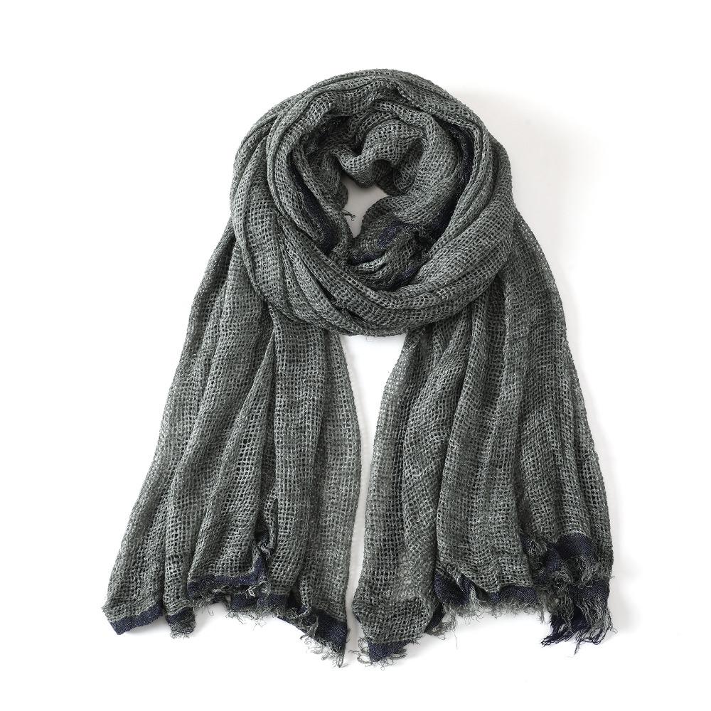 Short Tassel Men's Scarves Bufanda Wraps Warm Scarf Fashion Breathable Scarf Outdoor