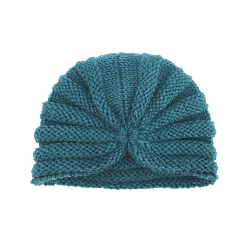 New Baby Fetal Hat, Baby Autumn and Winter Warm Knitted Hat, Children's Wool Hat Turban Hat