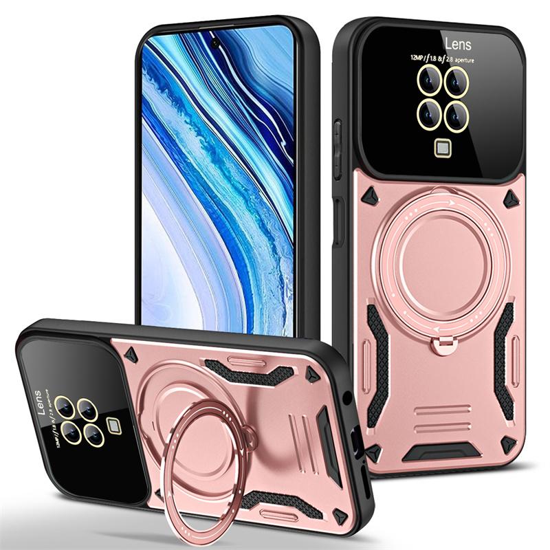 For Xiaomi Redmi Note 9 Pro Case Car Magnetic Holder Armor Cover for Xiaomi Redmi Note 9S Note9 9Pro Camera Protection Coque