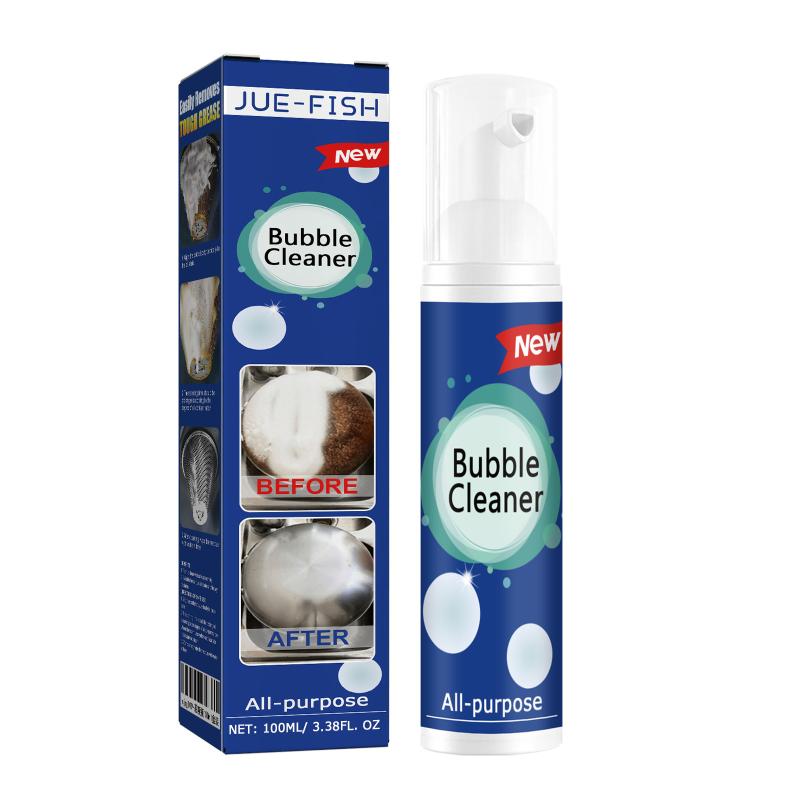 30ml/100ml Oil Stain Bubble Cleaner Multi-Purpose Oil Stain Remover Rinse-Free Deep Cleaning Spray for Kitchen Hood and Ware