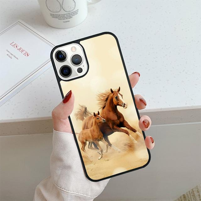 Handsome Horse Animal Phone Case For iPhone 17 Air 14 15 16 13 12 Cover For Apple 14 15 16 Pro Max Plus Coque