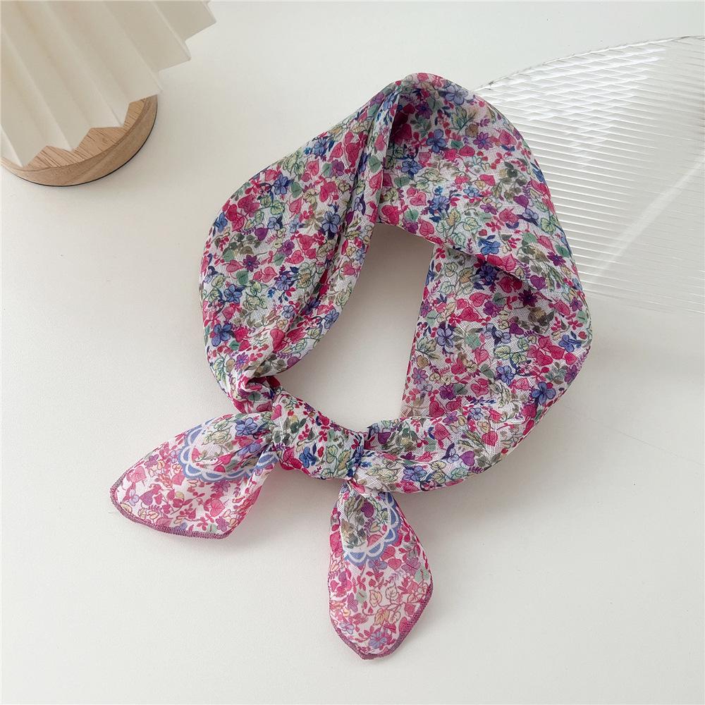 

58 Cotton Linen Silk Neck Scarf - Women s Versatile Breathable Fashion accessory for Spring, Summer, Autumn. Perfect as a Hairband or Decoration. 58cm