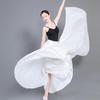 Agent 720° Double Layer Chiffon Dance Skirt for Women - Solid Color Long Midi Skirt