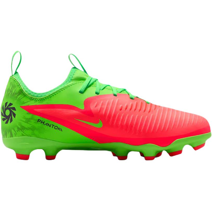 Nike Jr. Phantom 6 Low Academy MG GS Erling Haaland Kinder Fußballschuhe Grün Hot-Punch Grün-Strike HQ2032-603