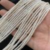 High-Quality 2-3mm Smooth Abacus Seedless Freshwater Pearl Beads, Strong Luster, Small Flat DIY Loose Beads.