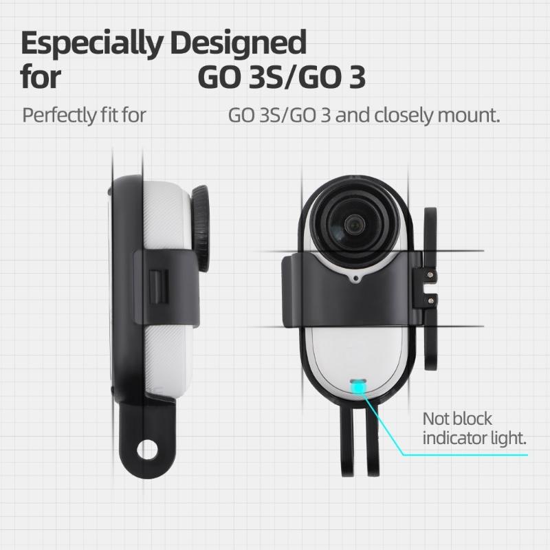 Action Camera Holder, Instants Flip Between Portrait and Landscape Stand , Flashes Transfer Companions for GO 3/3S