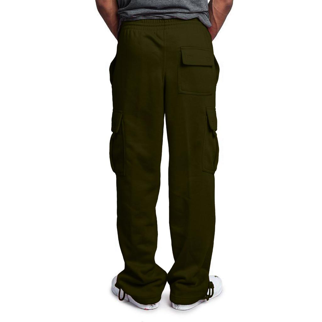 Men's Casual Loose-Fit Work Pants With Multiple Pockets