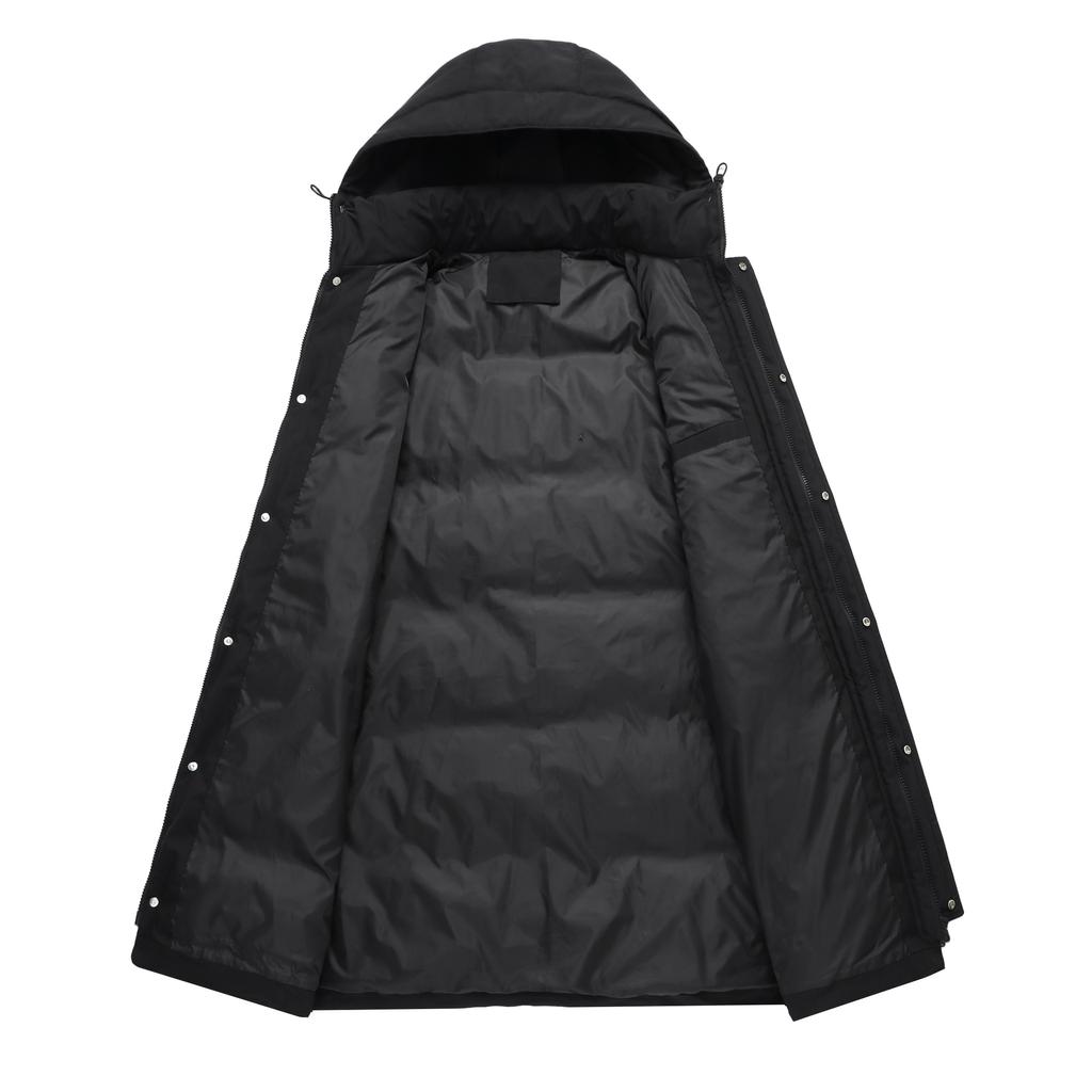 Long Men's Down Cotton Jacket Winter Outdoor Warm Men Cotton Jackets