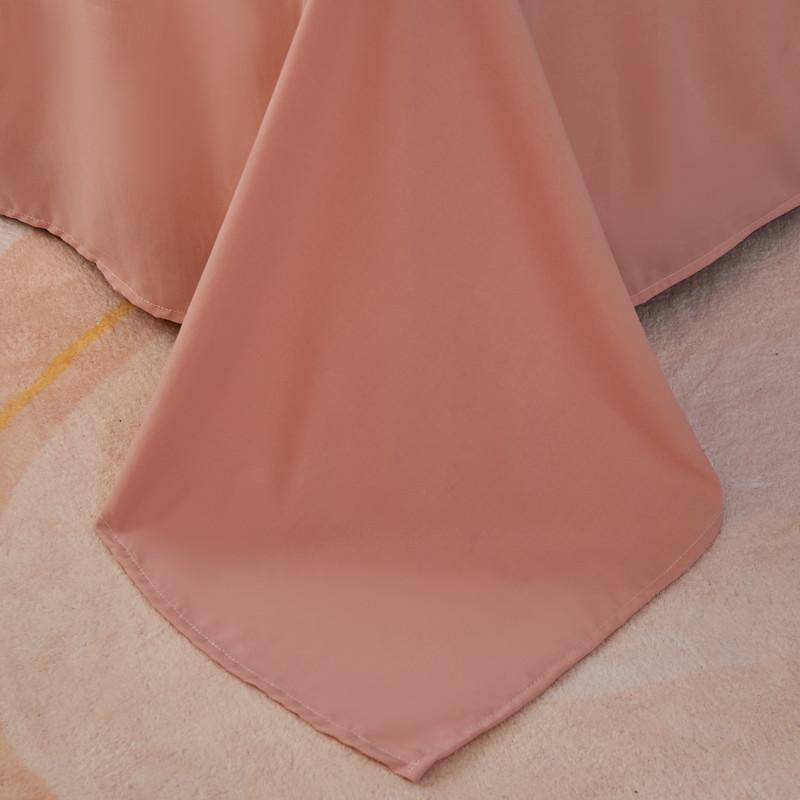 4Pcs Washed Microfiber Vertical striped colorful Bedding Set, Sweet Style Soft Duvet Cover with Zipper Flat Sheet Pillowcases