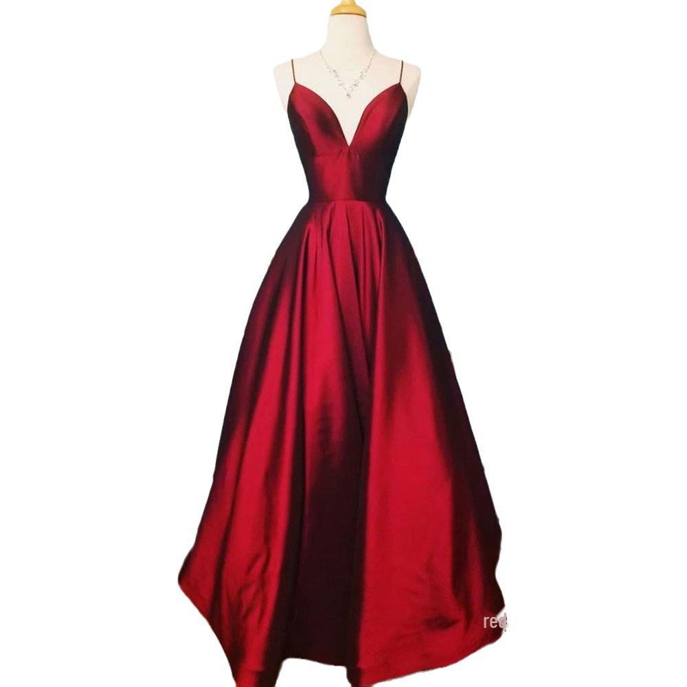 2025 Sexy V-Neck Sleeveless Solid Color Summer Dress for Women - European & American Style