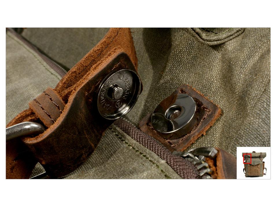 Unisex Retro Backpack: Oil Wax Canvas for Travel, Outdoor Sports, Mountaineering, and Laptop Use