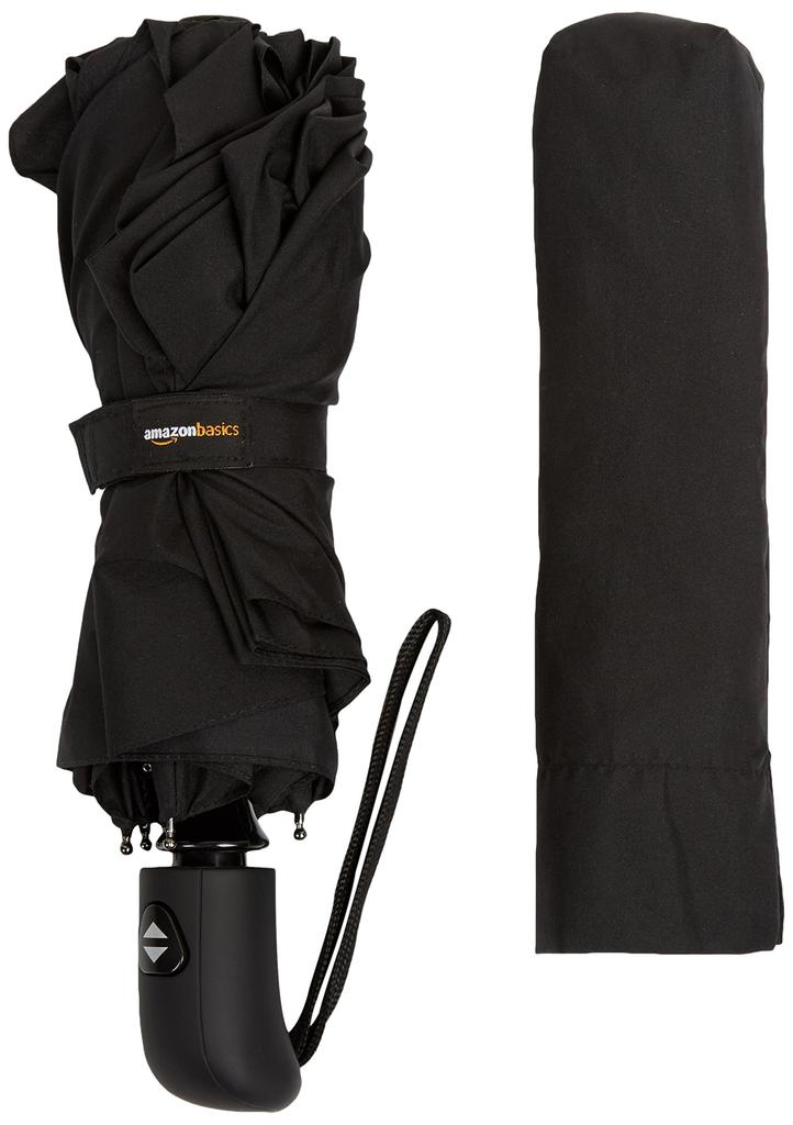 AmazonBasics Automatic Folding Umbrella One Size Octagonal Black